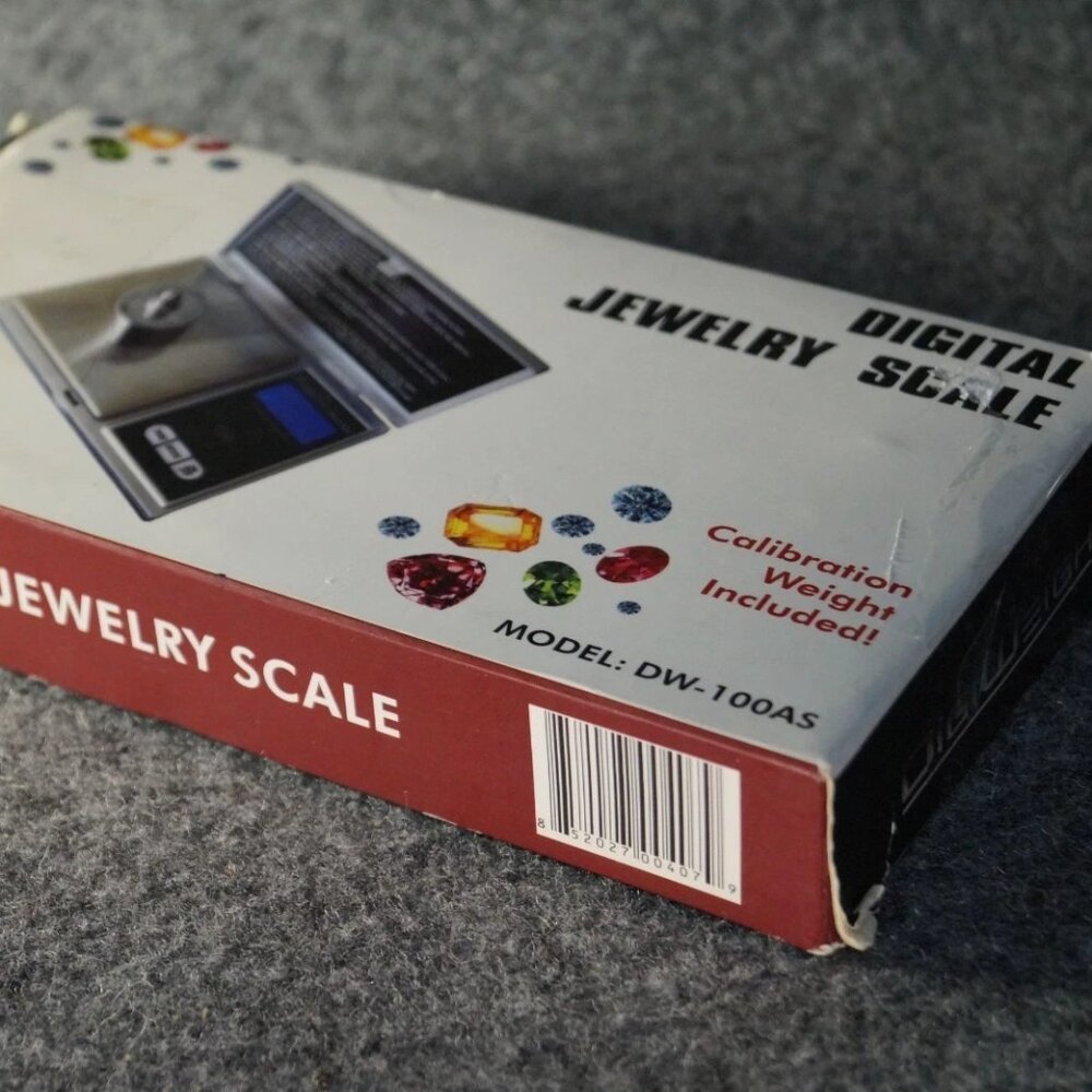Digital Jewelry Scale Model-DW‑100AS Stainless Steel DigiWeigh NEW Open Box